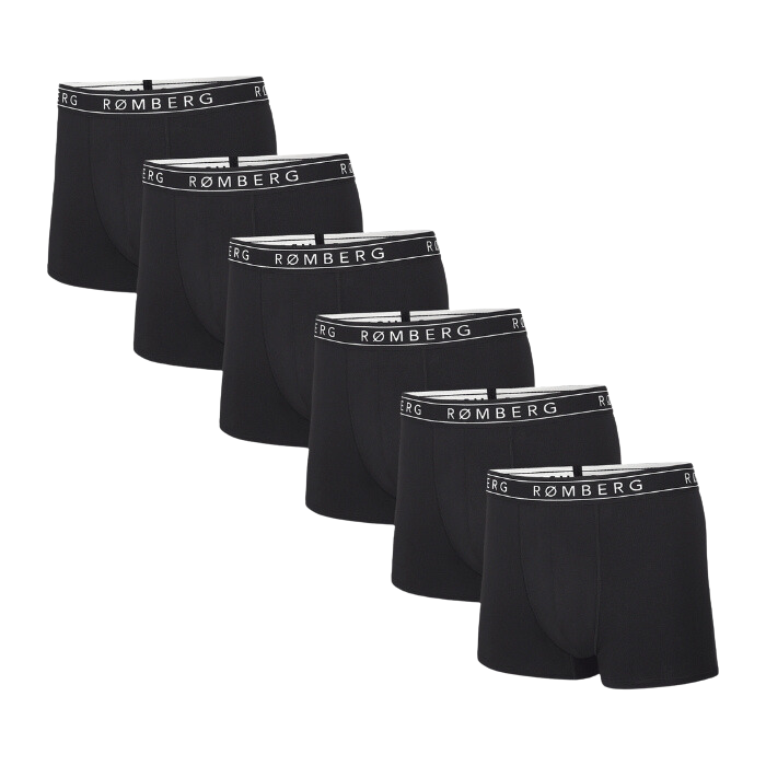 Herren Boxershorts mit Schriftzug, 6er Pack