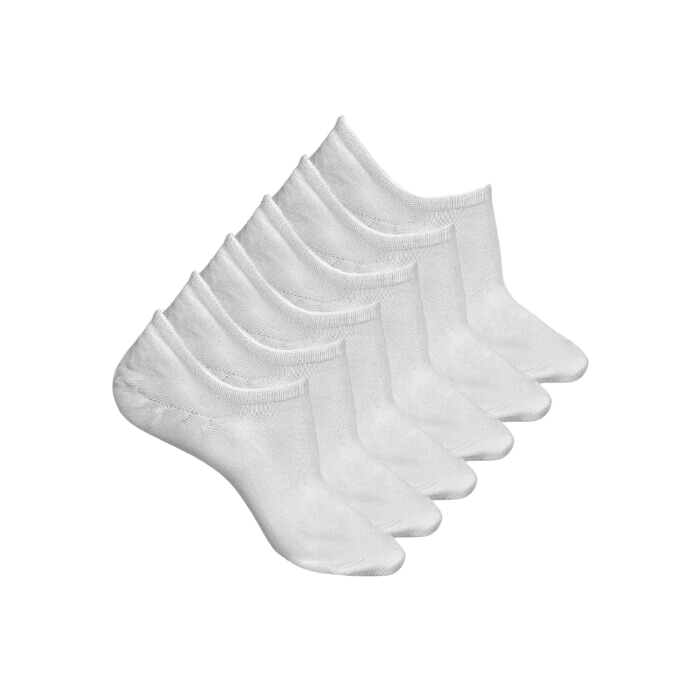 Unisex No Show Sneaker Socken mit Silikon Pad, 6er Pack