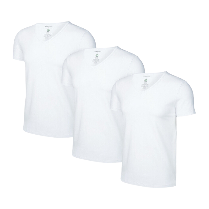 Herren Unterziehshirt mit V-Neck, 3er Pack